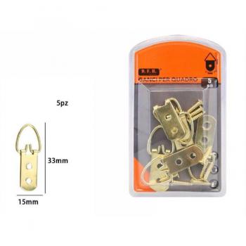 Ganci per Quadri e Cornici Dorati 33x15mm