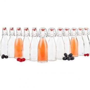 Bouteilles de Bière 200 ml – 12 pièces, Fermeture Flip‑Top