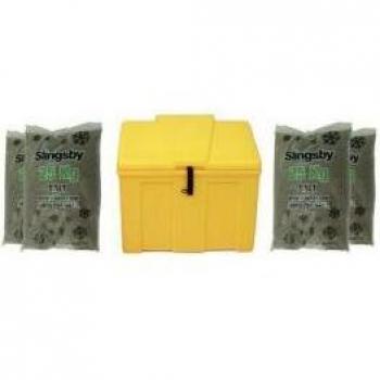 Lockable 110L Salt and Grit Bin for Heavy Duty Use