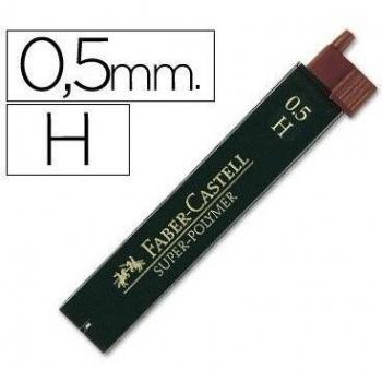 Minas faber grafito 9065 0,5 mm h estuche de 12 minas Faber-Castell 120511