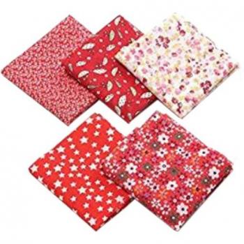 5 Color DIY Handmade Cotton Fabric Pack