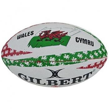 Rugby Mini Blanc Mascotte Wales