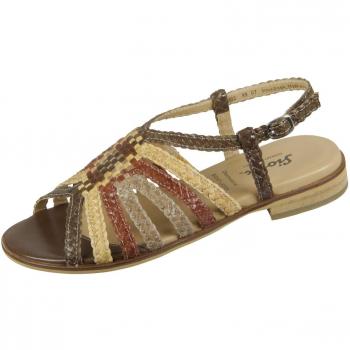 Florence Sioux Damen Sandaletten 702 – TDM Corda Husniya 63702 Braun 687042