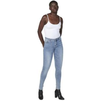 Pantalón Largo de Denim Slim Fit para Mujer