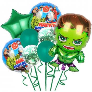 Set de Globos de Superhéroes Hulk