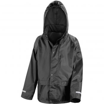 Core Junior Stormdri Rain Over Jacket for Kids by Result (11-12 years, Black)