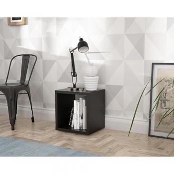 Mauro Singular Wooden Storage Unit Matt Black