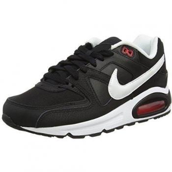 Nike Air Max Command Cuero, Zapatillas de Running Para Hombre, Negro (Negro (Black/White-Action Red)), 38.5 EU