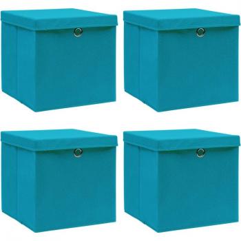 Prolenta Premium : Ensemble de 4 boîtes bleu tissu