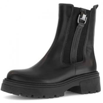 Gabor Damen Stiefeletten, Chelsea-Style, schwarz