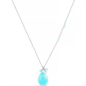 Collar Luxenter Adak de metal y turquesa