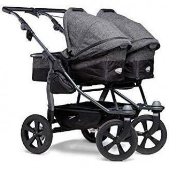 TFK Poussette Combinée Duo Enfant avec Pneus Chambre à Air