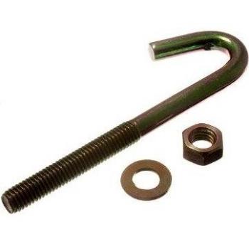 Zinc-Plated Hook Bolts M8 X 100MM with NUT and Washer YZP (Pack of 200)