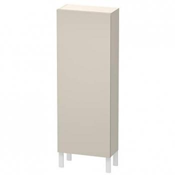 Colonne de salle de bain Duravit L-Cube 50x24,3x132cm, porte à droite, taupe mat