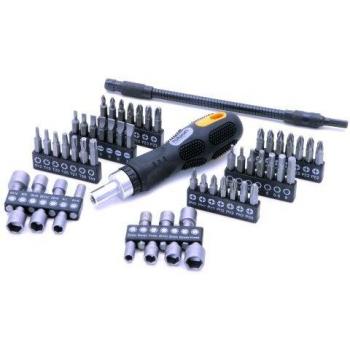 Rolson 28428 Screwdriver & Bit Ratchet Set