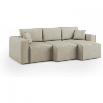 Sofá Morfeo Flex 245 cm Beige – Asiento Desmontable, Tela Impermeable