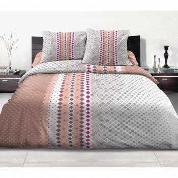 Parure de couette Honey 100% coton 220x240 cm Rose