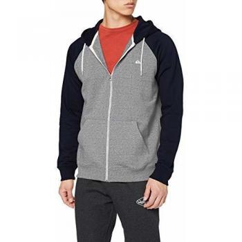 Quiksilver Sudadera Everyday con Capucha y Cremallera, Hombre, Gris