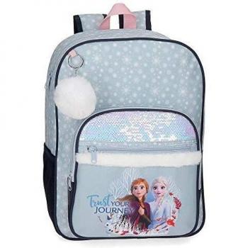 Mochila Disney 38 cm Escolar Azul