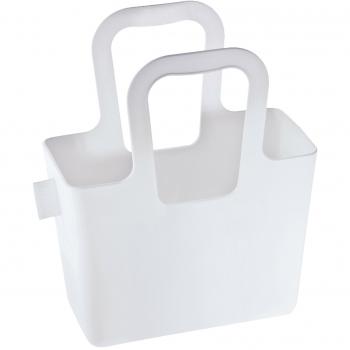 Weißes Koziol Taschen‑Taschelini aus Kunststoff – 7,8 × 16,1 × 18,3 cm