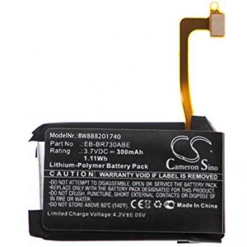 Vhbw 300 mAh Li-Polymer Akku passend für Samsung Gear S2 3G, SM-R730, SM-R730A