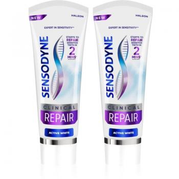 Sensodyne Clinical Repair Zahnpasta Aktiv Weiß 2x75 ml