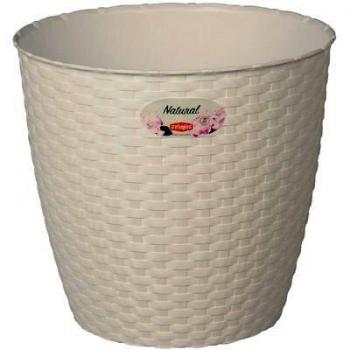 Vaso Stefanplast Bianco D 19xH 17,5 cm