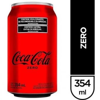 Bebida refrescante Coca-Cola Zero 354 ml – Lata