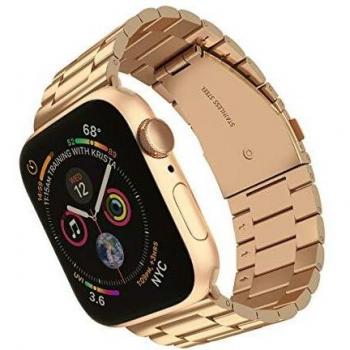 Rose Gold Apple Watch 41mm 40mm 38mm Stainless Steel Band