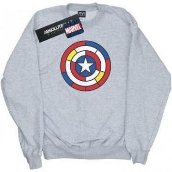 Marvel Captain America Sweatshirt mit Buntglas-Motiv für Jungen