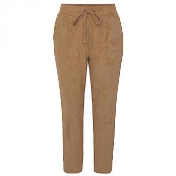 Bequeme Velourlederimitat Schlupfhose für Damen in Beige, Gr. 44 von Lascana