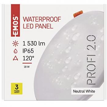 Plafoniera LED Emos 185mm Bianco 1700 lm