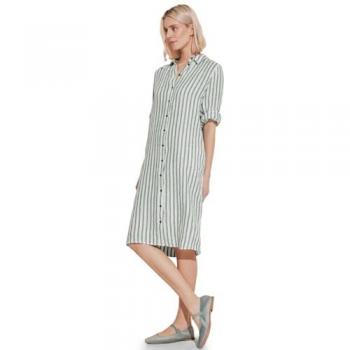 STREET ONE Hemdblusenkleid gestreift