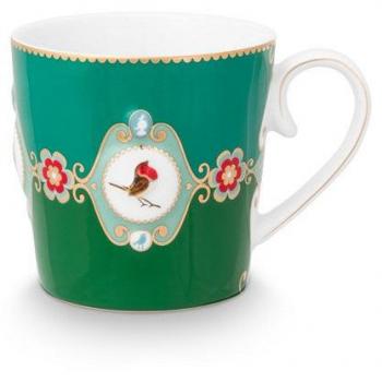 PiP Studio Henkelbecher Love Birds Medallion grün 250ml
