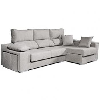 Sofá chaiselongue rubí 3 plazas tela derecha