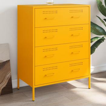 Placard jaune moutarde 68x39x89 cm acier
