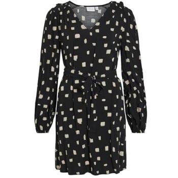 Vila Kleid Lana 14095666 Schwarz Regular Fit