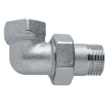 Raccords incurvés nickelés 3 pcs