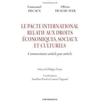 Le pacte international relatif aux droits economiques, sociaux et culturels.