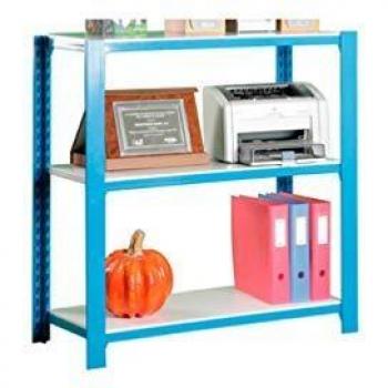 Simonrack OFFICCLICK 3 Regal blau, weiß 90,0 x 40,0 x 100,0 cm