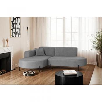 Kaiser Möbel Ecksofa L‑Form Designer Modena Rein Stoff Noel, Quelle, Poso