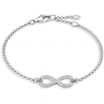 Unendlichkeitssymbol Damenarmband 925 Silber, Thomas Sabo