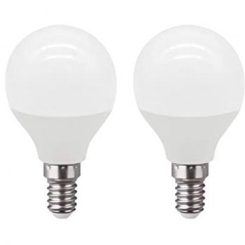 Paquete Dúo de Bombillas LED Esféricas 6W 470lm 3000K 25000H – 7hSevenOn
