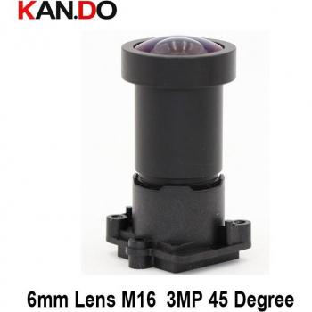 Lente de Cámara 6 mm M16 0,5 mm, Montaje 20 mm, Filtrado IR 650 nm Full‑Color Star‑Lights – Visión Nocturna