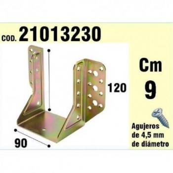 Soporte para madera alas exteriores bicromatado 90 mm