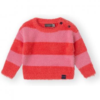 Canada House: Suéter infantil rosa trenzado