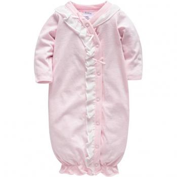 Kavkas ensemble nuit bébé fille coton rose col rond 3m 6m 9m