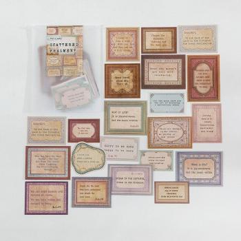 40pcs Vintage Poetry Stickers