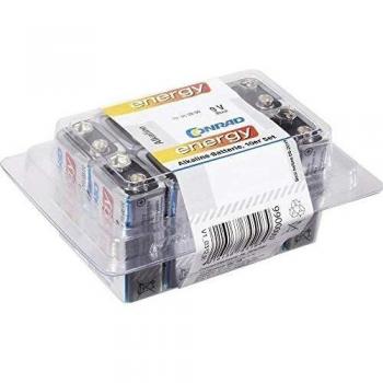 Conrad 9‑Volt Alkaline Batteriebaugruppe 10ER