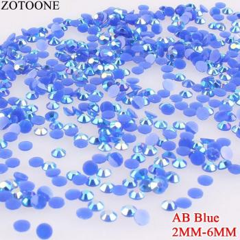 ZOTOONE 1000Pcs Self-Adhesive Blue Rhinestones for Art and Crafts